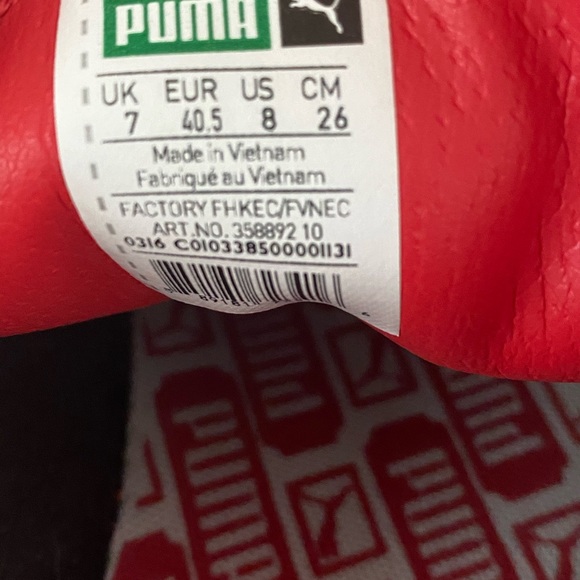 basket red pumas in red <3 - Picture 3 of 4